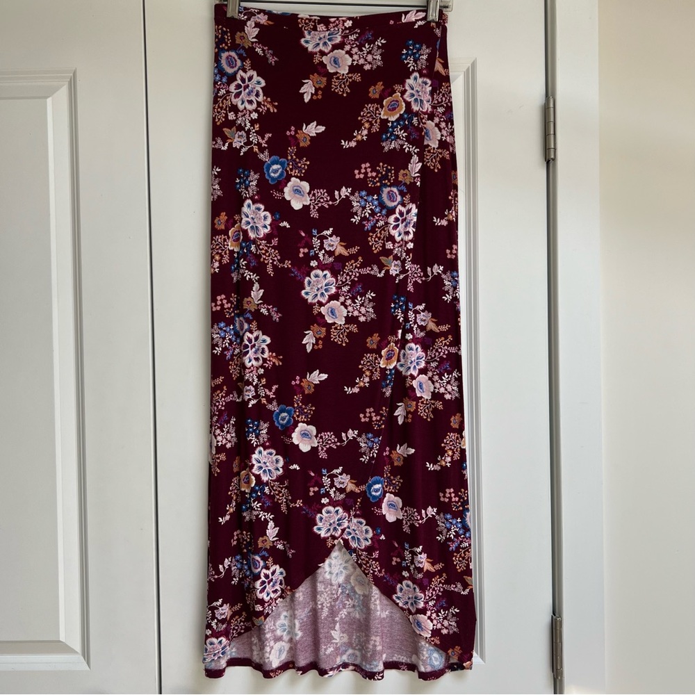Floral Wrap Skirt